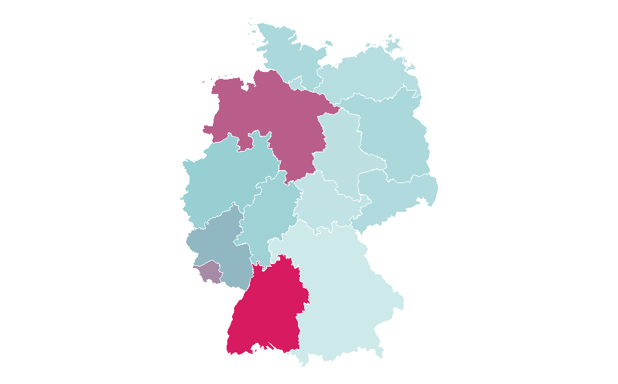 Affinity by region — Thermal insulation, Germany