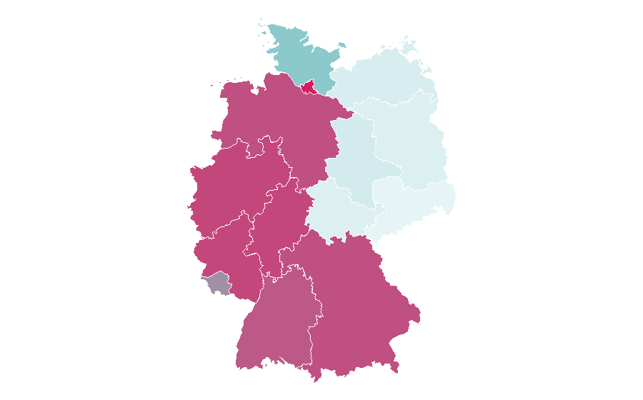 Affinity by region — Thomapyrin, Germany