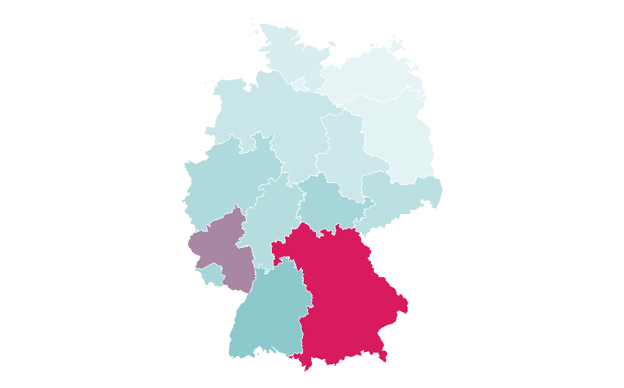 Affinity by region — Thomas Tuchel, Germany