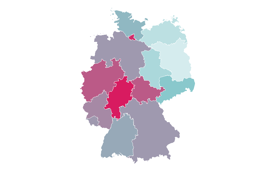 Affinity by region — Thor (Marvel Comics), Germany