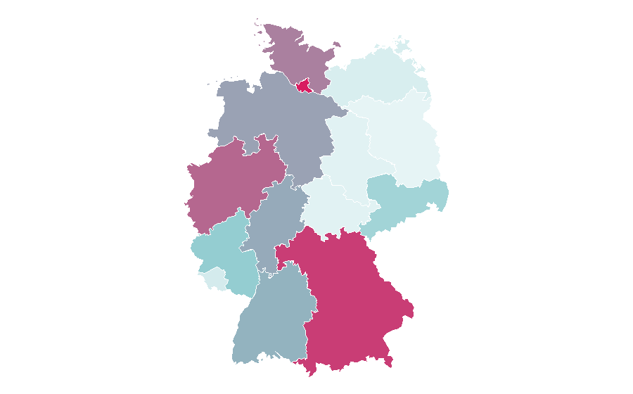 Affinity by region — Throne of Glass, Germany