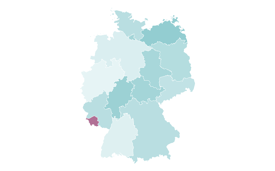 Affinity by region — Throw pillow, Germany