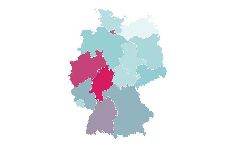 Affinity by region — Ticket (admission), Germany
