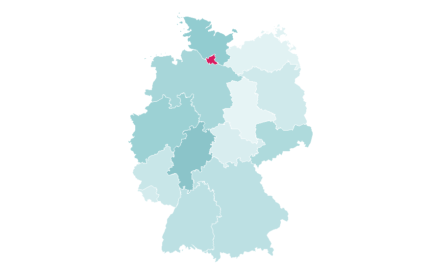Affinity by region — Tidal (service), Germany