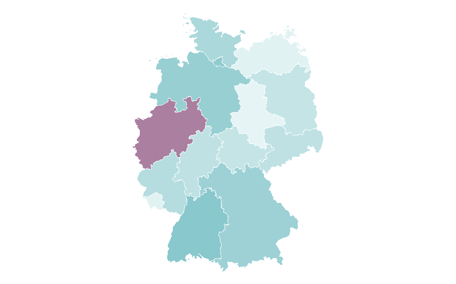 Affinité par région — Tights, Allemagne