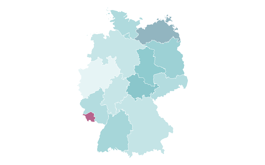 Affinity by region — Timber framing, Germany