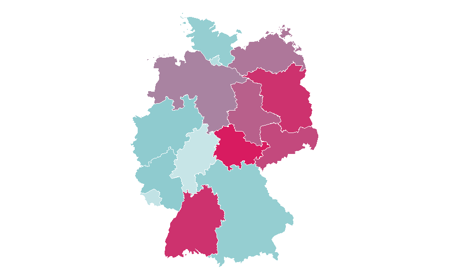 Affinity by region — Tina Turner, Germany