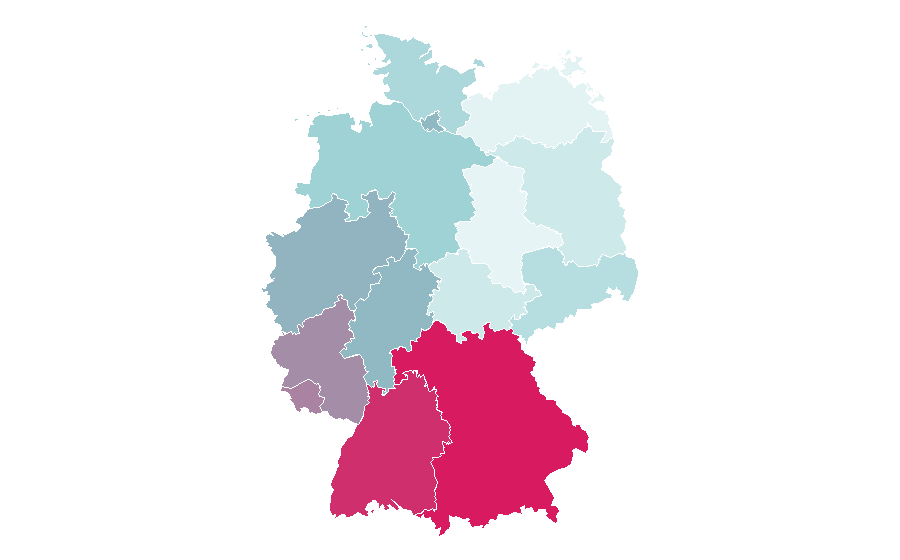 Affinity by region — Tiramisu, Germany