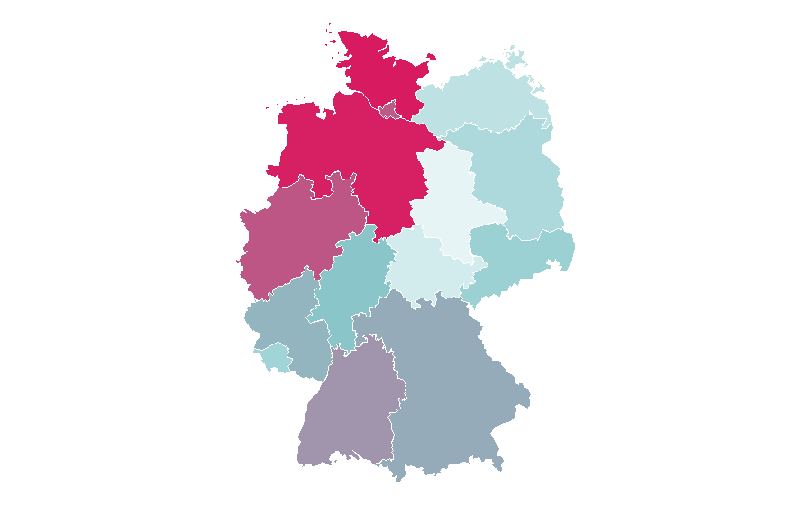 Affinity by region — TKKG, Germany