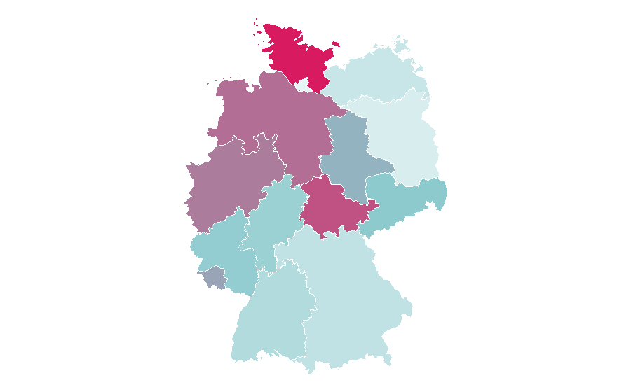 Affinity by region — TLC (Latin America), Germany