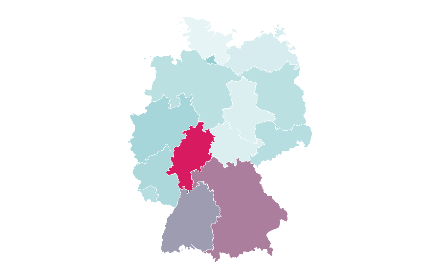 Affinity by region — Toe, Germany
