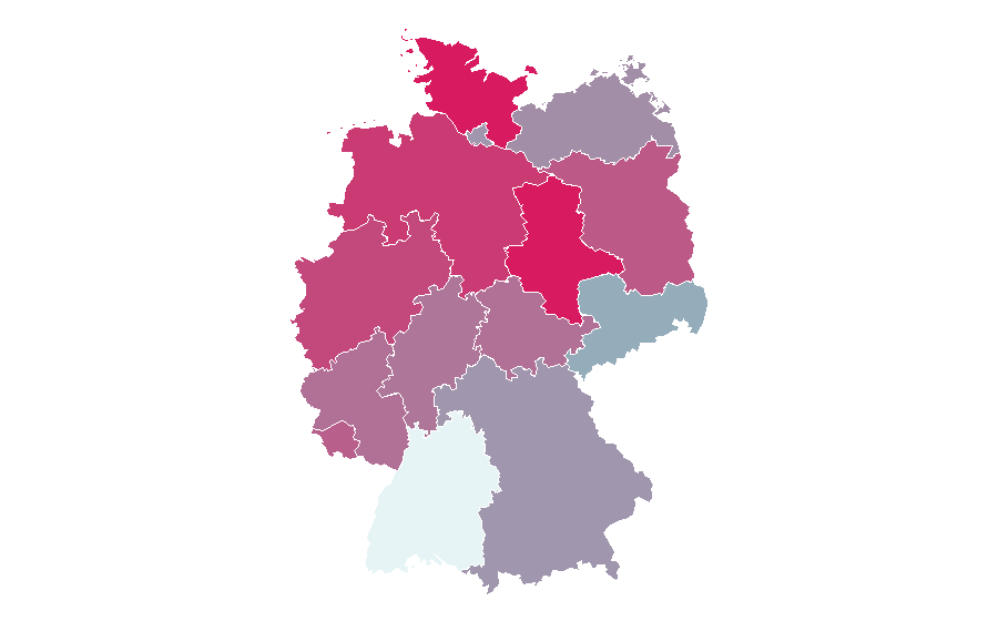 Affinity by region — Tom Selleck, Germany