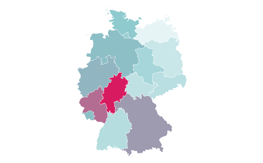 Affinity by region — Tombstone (pizza), Germany