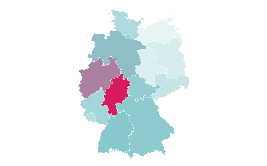 Affinity by region — Top (clothing), Germany