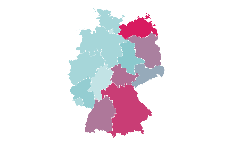 Affinité par région — Tourism, Allemagne