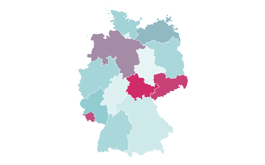 Affinity by region — Tower defense, Germany