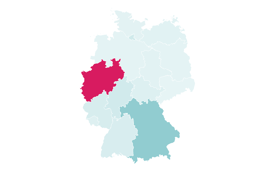 Affinity by region — Town Hall, Germany