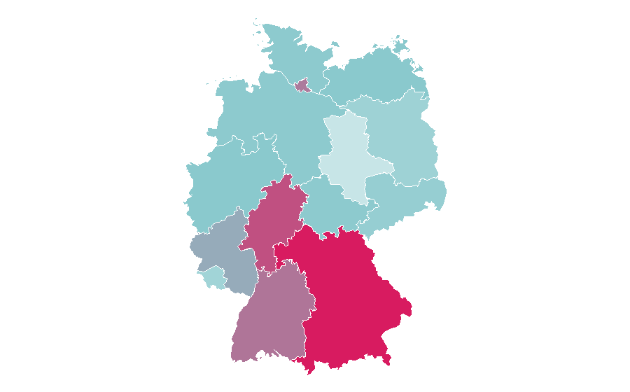 Affinity by region — Toyota Land Cruiser, Germany