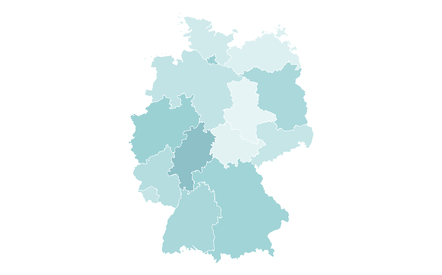 Affinity by region — Toyota Prius, Germany