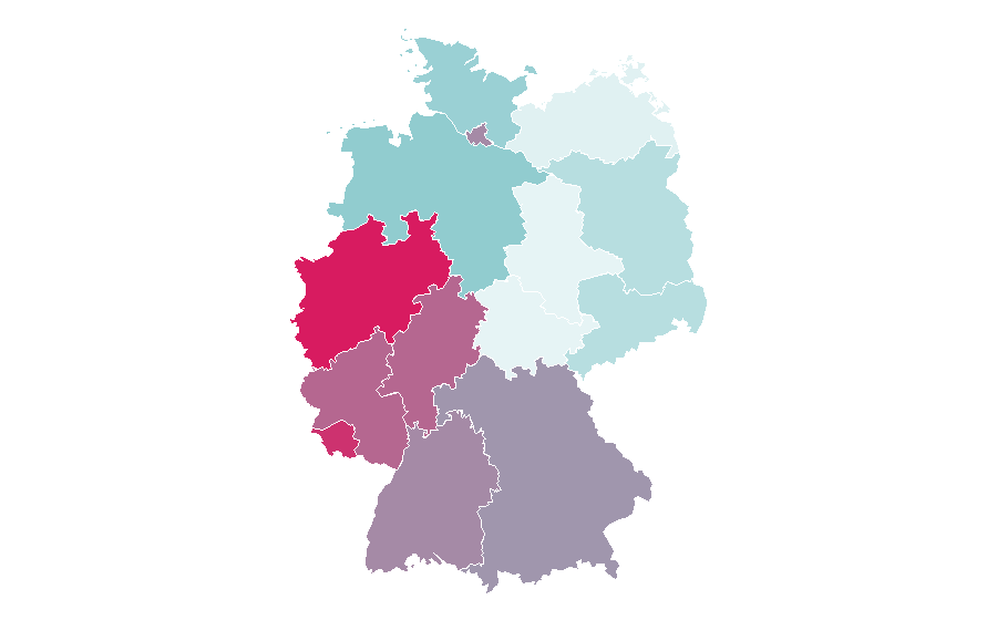Affinity by region — Toyota Yaris, Germany
