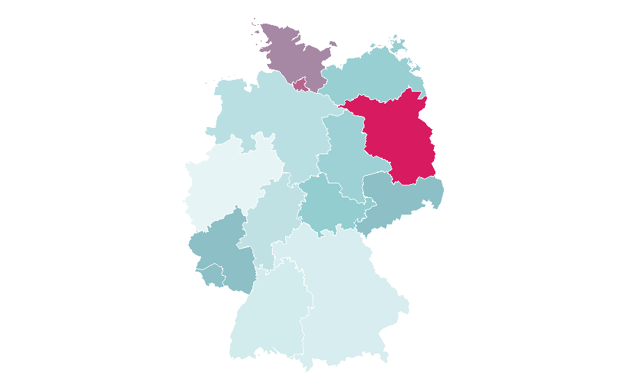 Affinity by region — Traditional animation, Germany