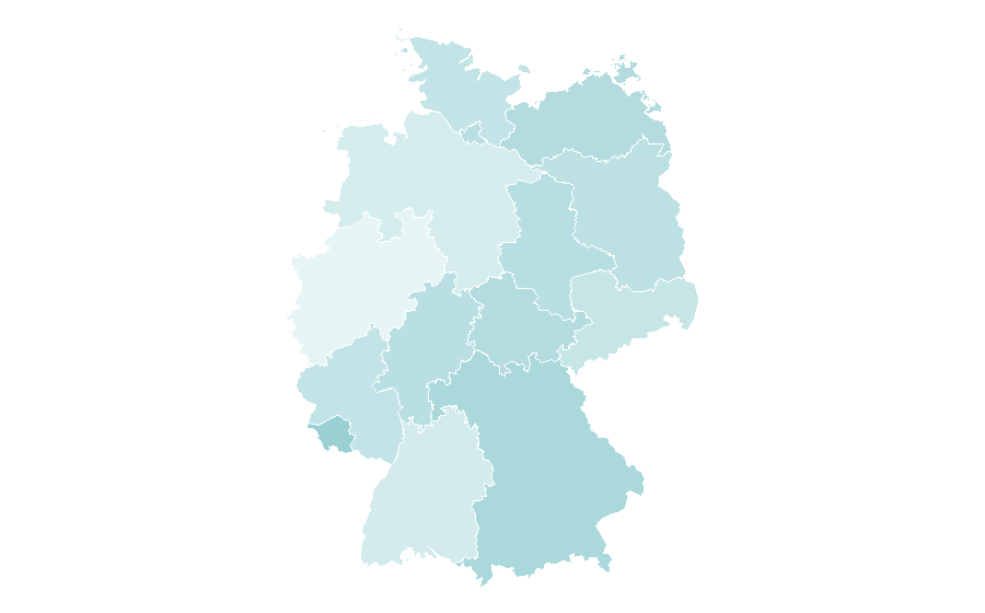 Affinity by region — Traditional Chinese medicine, Germany