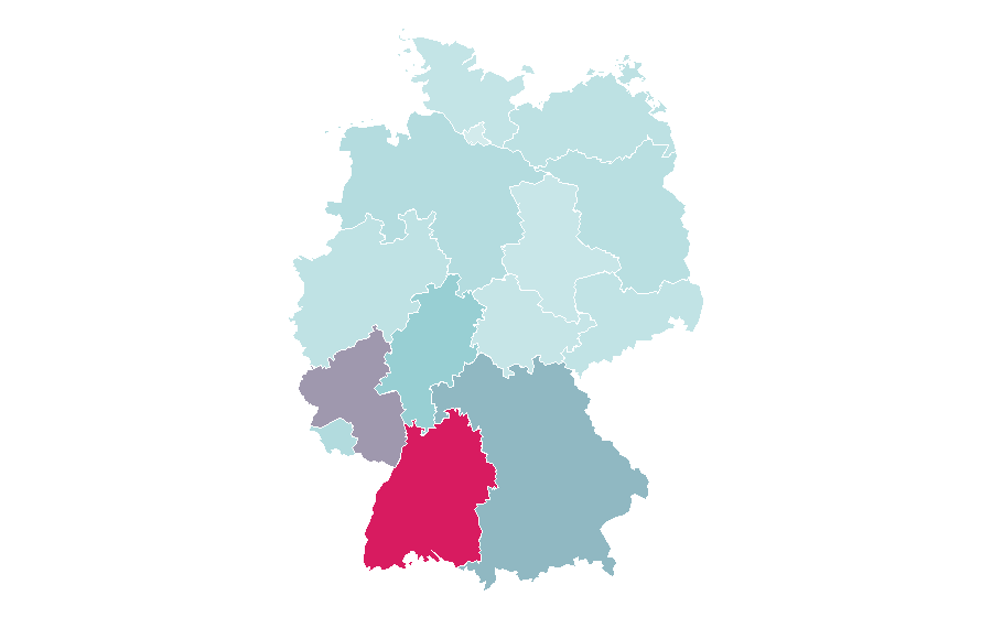 Affinity by region — Trail riding, Germany