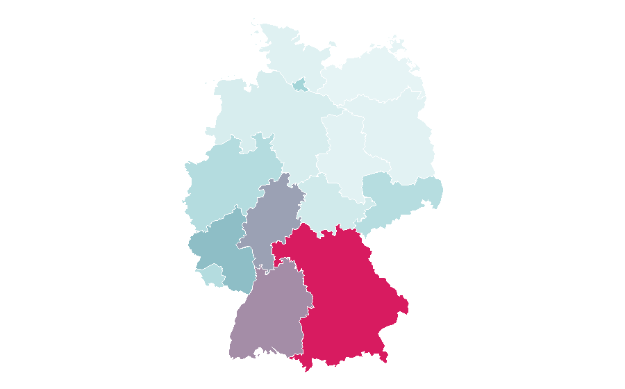 Affinity by region — Trail running, Germany
