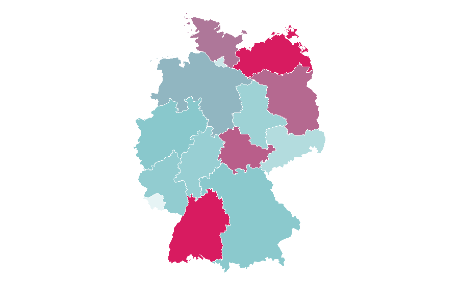 Affinità per regione — Train station, Germania