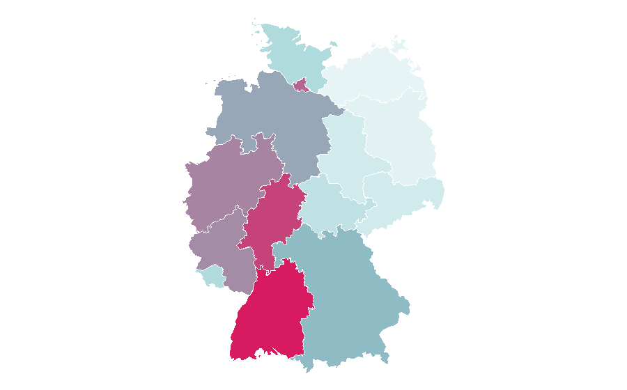 Affinity by region — Training and development, Germany