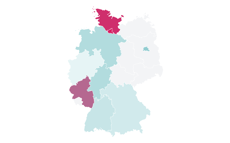 Affinity by region — Transportation network company, Germany