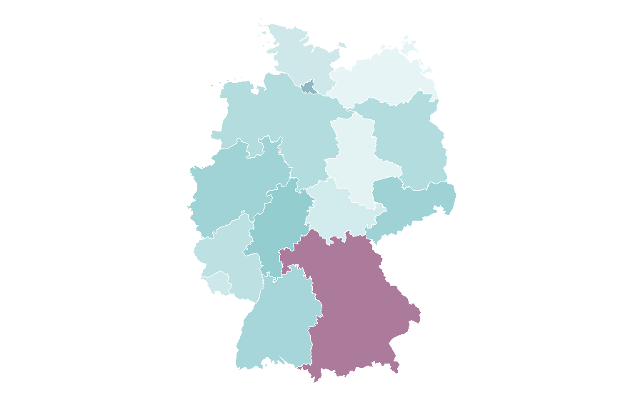 Affinity by region — Trattoria, Germany