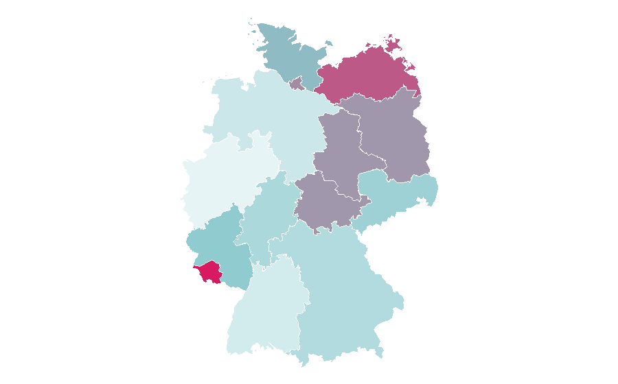 Affiniteit per regio — Travel photography, Duitsland
