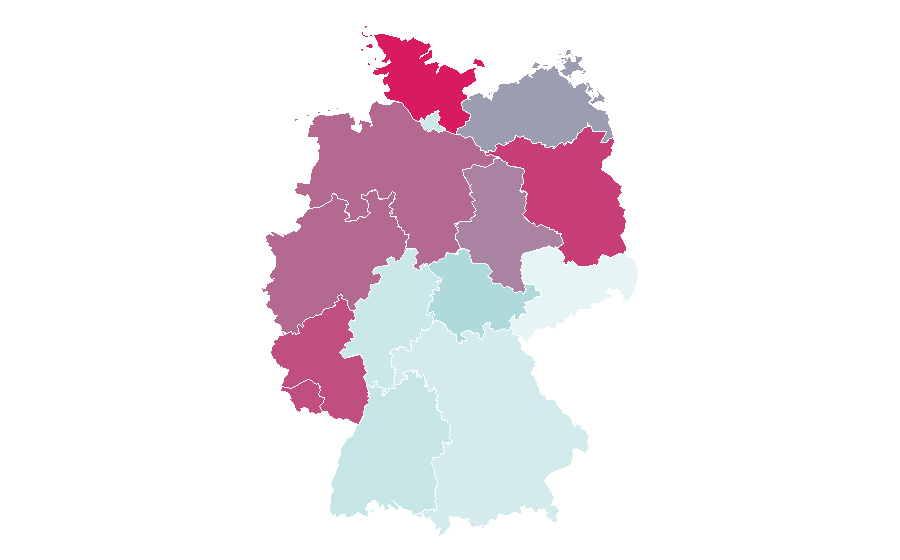 Affinity by region — Treat Williams, Germany
