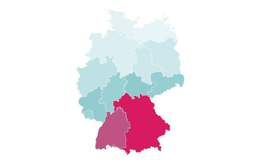 Affinity by region — Trentino, Germany