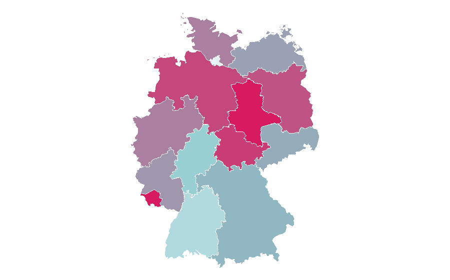 Affinity by region — Tricia Helfer, Germany