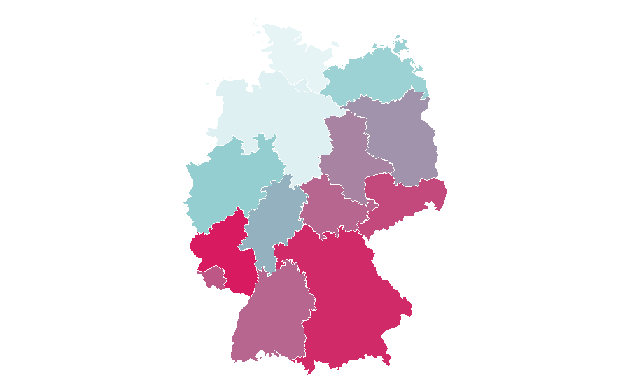 Affinity by region — Trick-or-treating, Germany