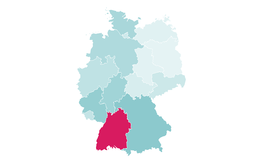 Affinité par région — Trigema, Allemagne