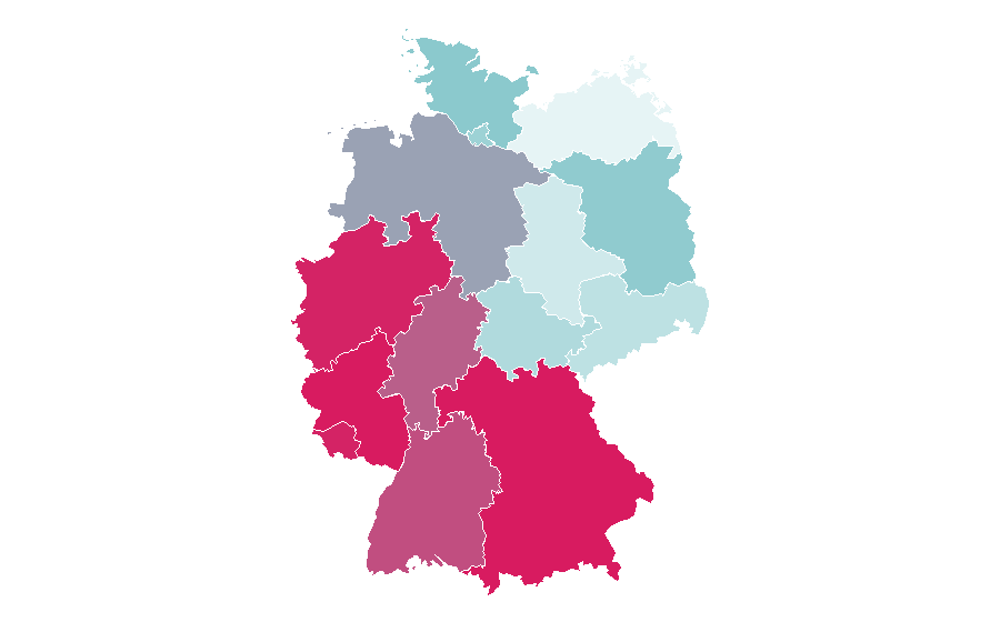 Affinity by region — triumph, Germany