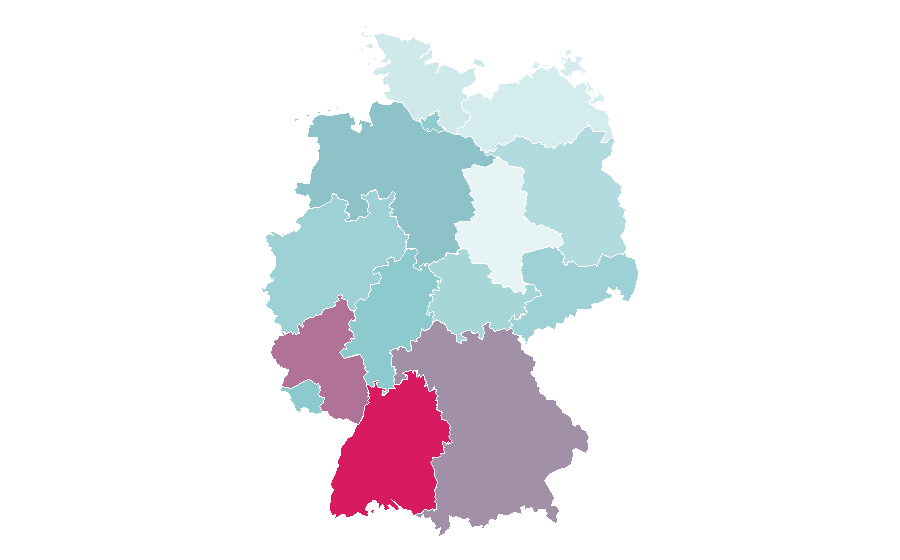 Affinity by region — Trombone, Germany