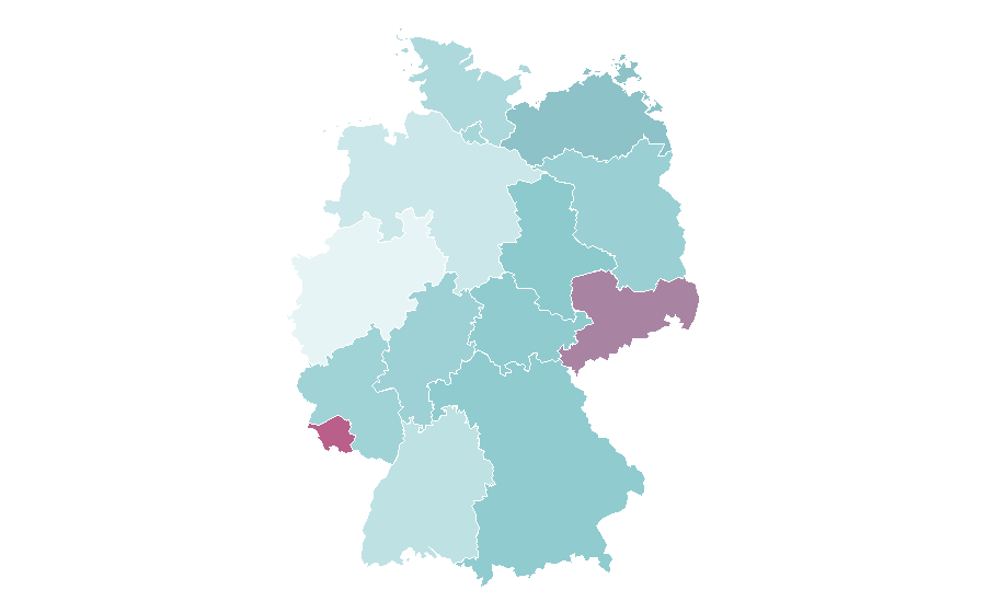 Affinity by region — Tropical fish, Germany