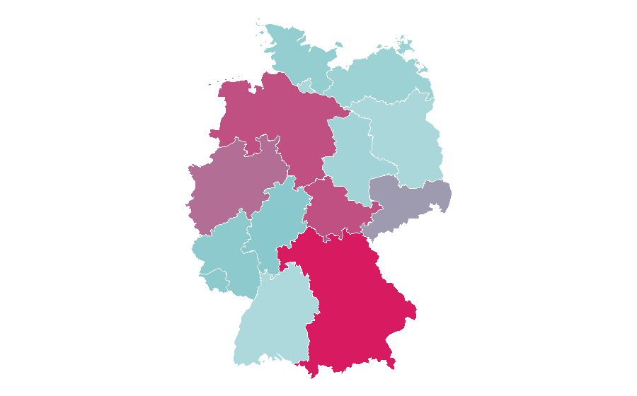 Affinität nach Region — Truck driver, Deutschland