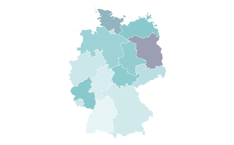 Affinity by region — True Grit (1969 film), Germany