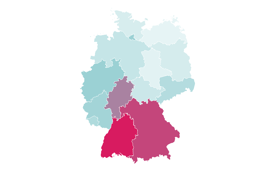 Affinity by region — Turin, Germany