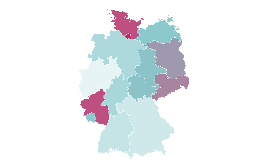 Affinité par région — Turkey hunting, Allemagne