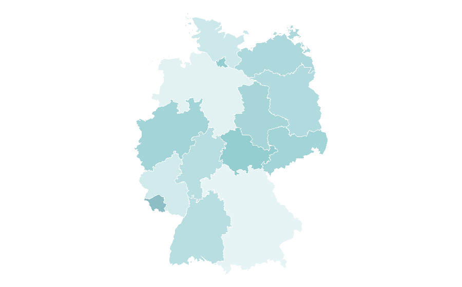 Affinity by region — Turkic languages, Germany