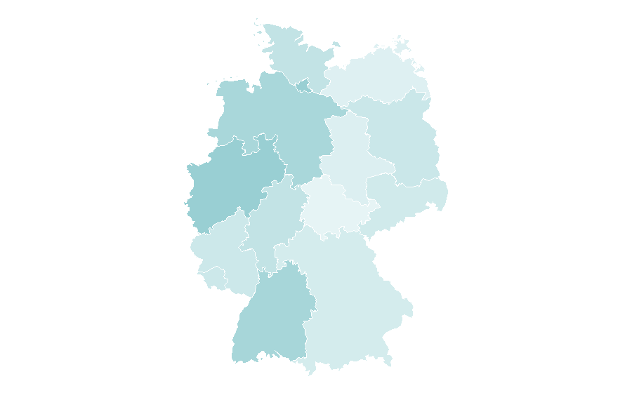 Affinity by region — Turkish cuisine, Germany