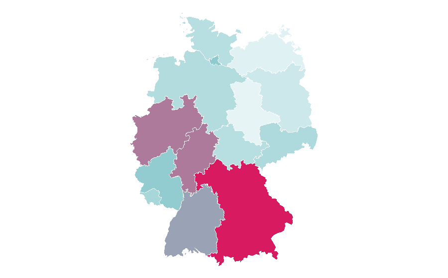 Affinité par région — Tuxedo, Allemagne
