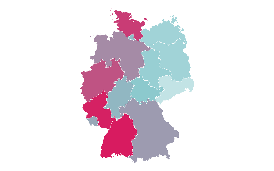 Affinité par région — TV Spielfilm, Allemagne