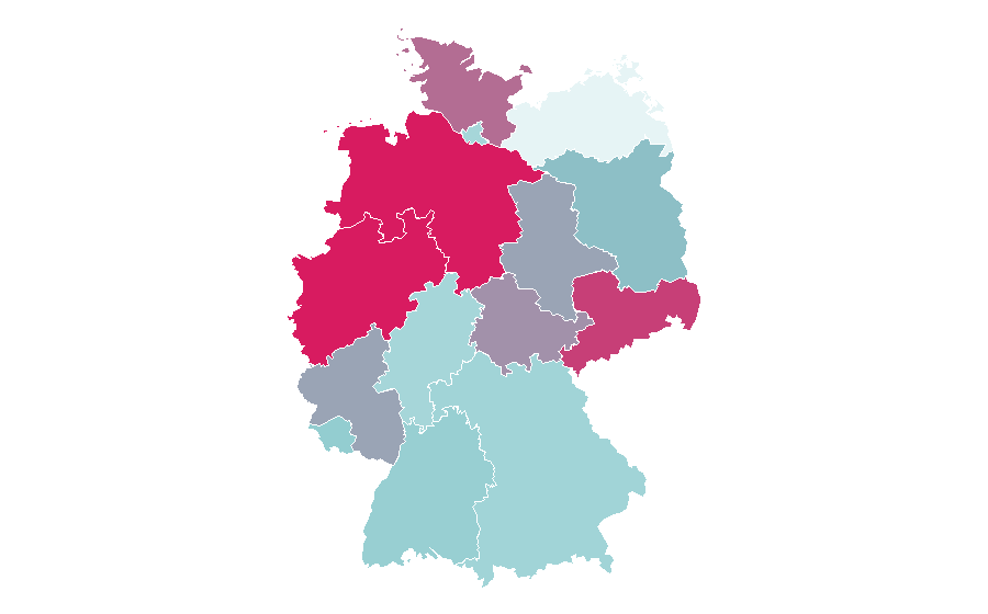 Affinity by region — TV total, Germany